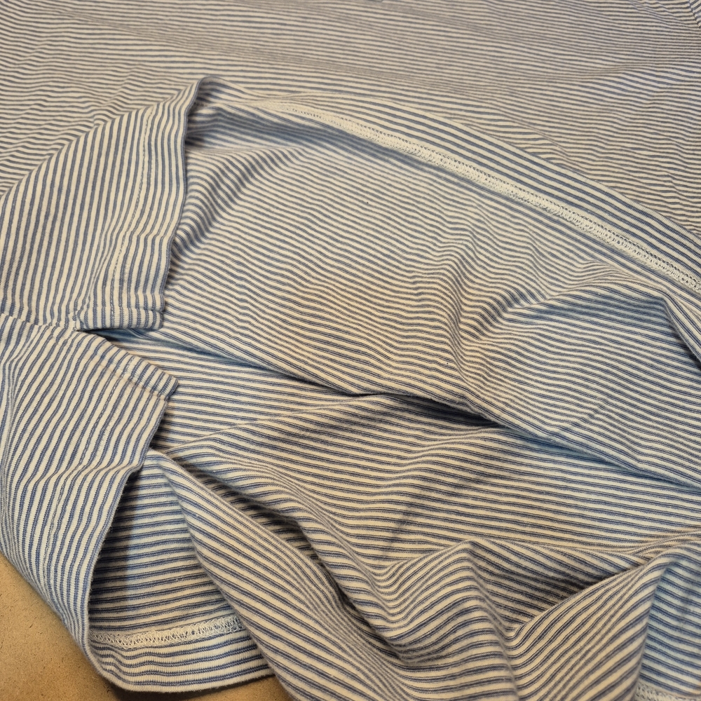 Faherty Classic Blue and White Long Sleeve Polo 2674/380 - Picture 8 of 8